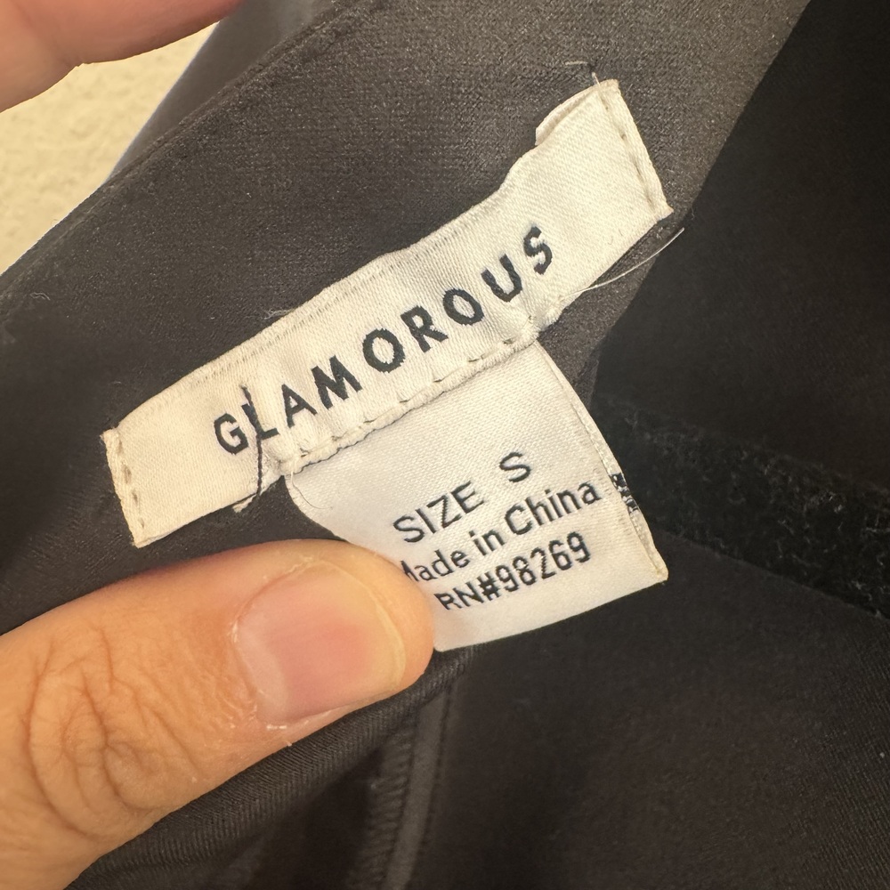 Glamorous Black Short Sleeve Dress Size S - Picture 5 of 5